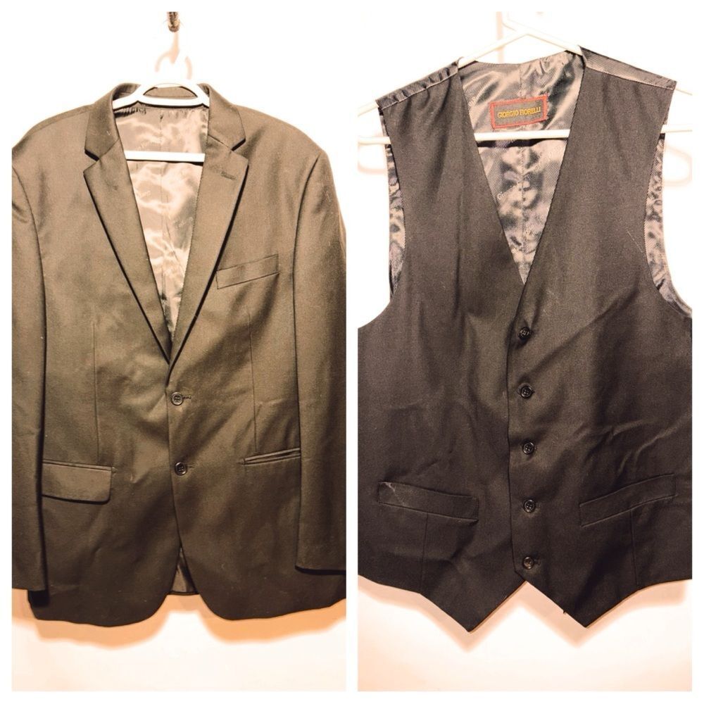 Giorgio Fiorelli Black Blazer and Vest Set